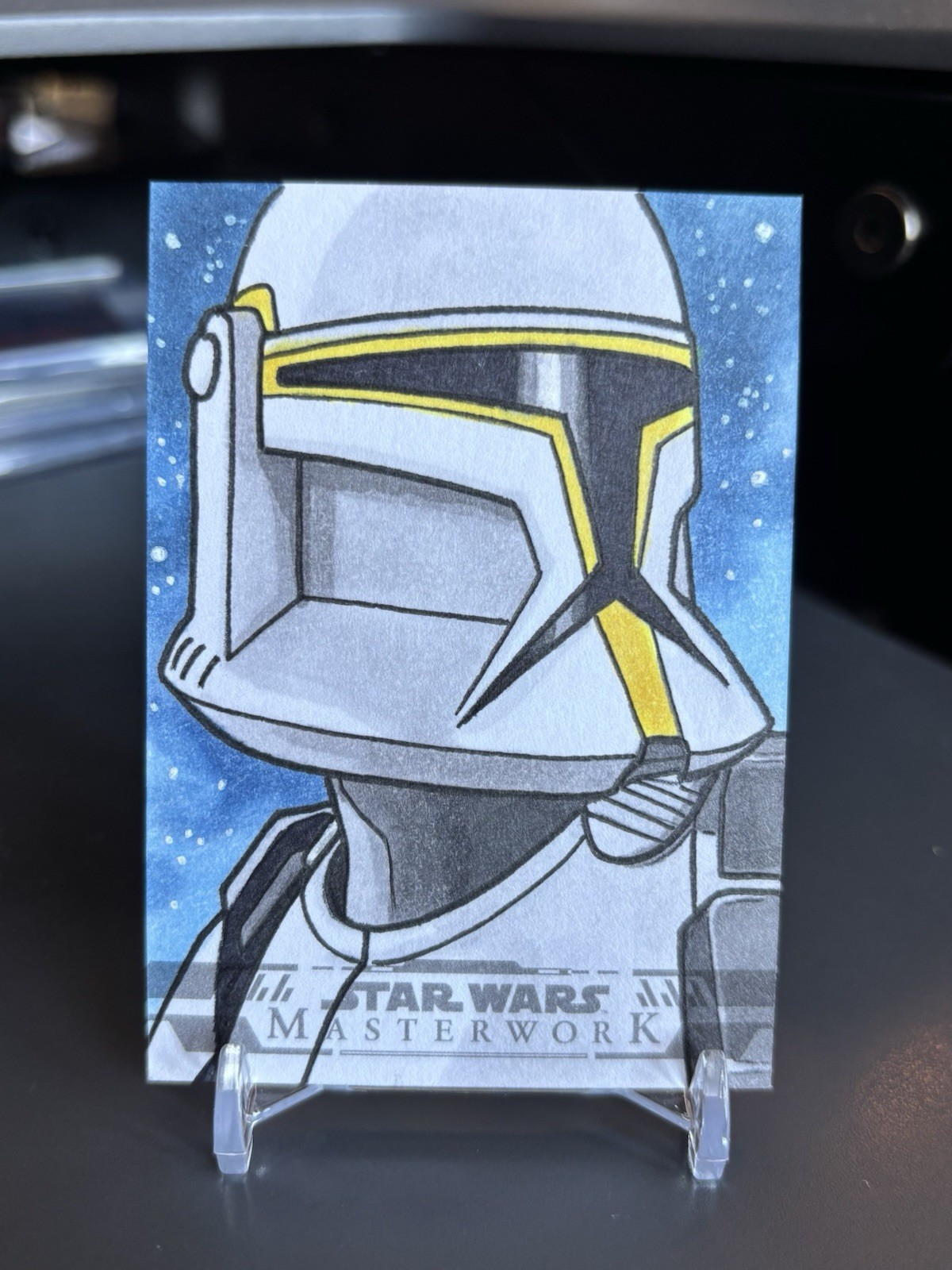 2024 Topps Star Wars Masterwork Sketch Card 1/1  Clone Trooper Nick Gribbon