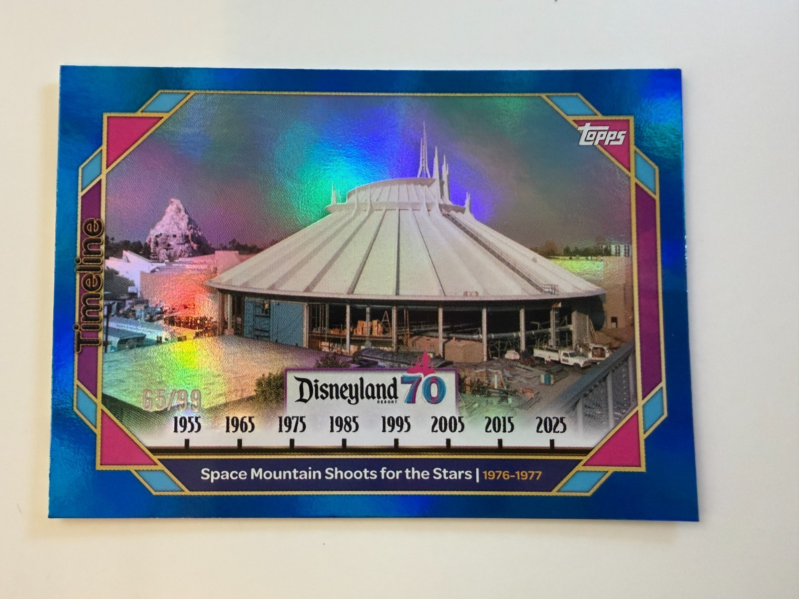 2025 Topps Disneyland 70th Space Mountain Shoots for the Stars 65/99