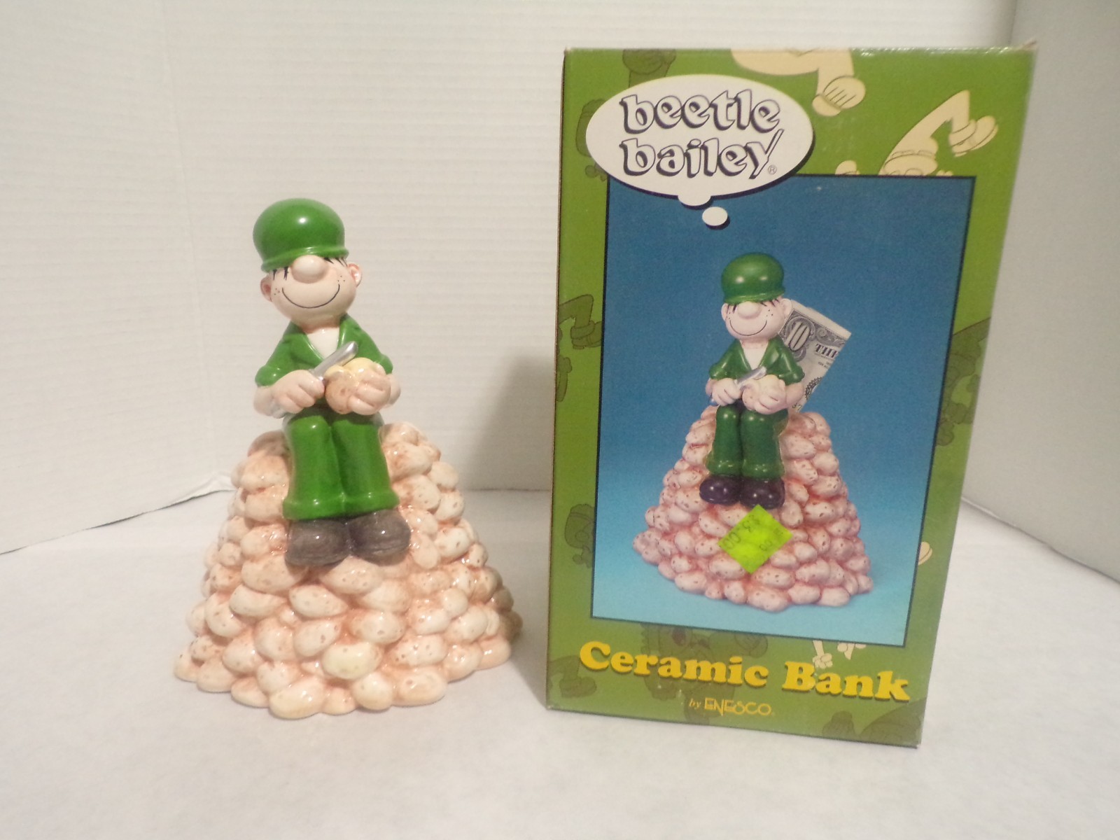 Beetle Bailey Ceramic Bank by Enesco New Condition Mint in Mint Box