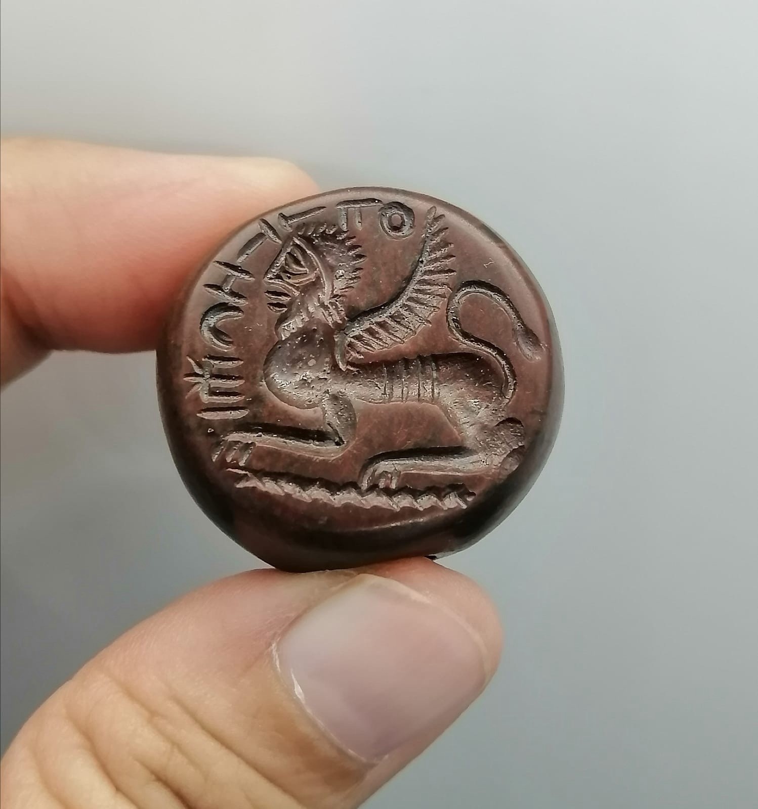 Rare Old  Roman Intaglio Jasper Ancient  Stone Wonderful Seal Stamp Amulet