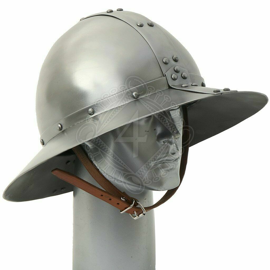18 gauge Steel Medieval Knight Kettle hat Helmet Warrior Christmas Costume gift