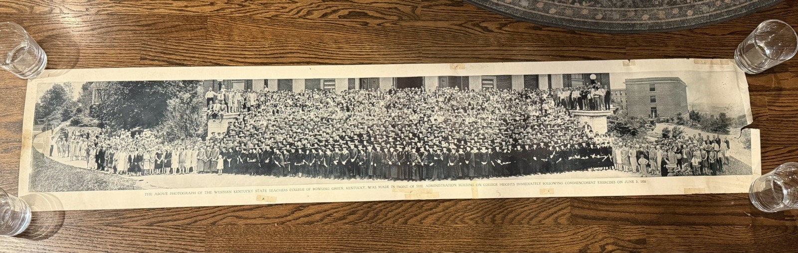 Antique 1926 WKU Western Kentucky State Teachers College Panoramic Photo