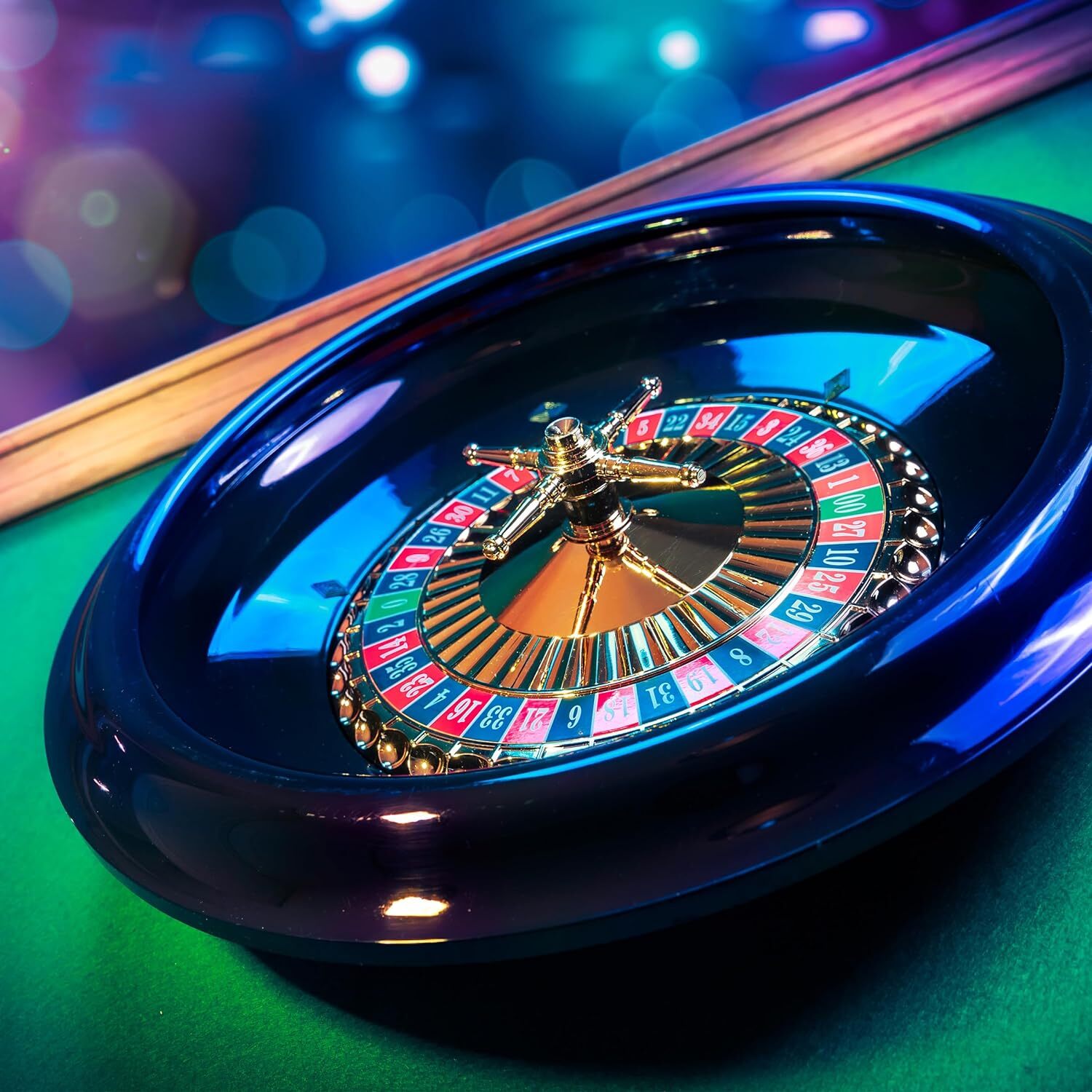 Casino Style 16 inch Roulette Wheel Gambling Gaming Set Large Size Felt FULL SET