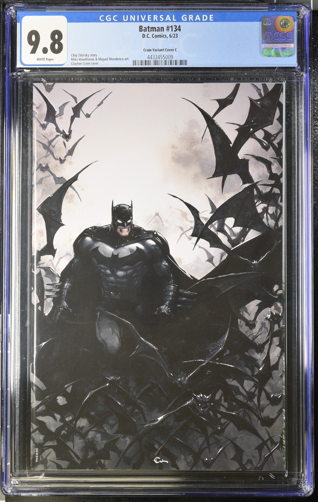 Batman #134 CGC 9.8 White Pages Clayton Crain Variant Cover C DC