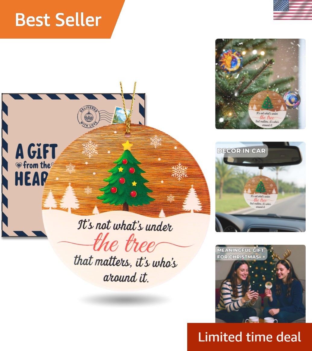 Family Christmas Ornament, Under the Tree Quote Family Christmas Ornament, Under the Tree Quote