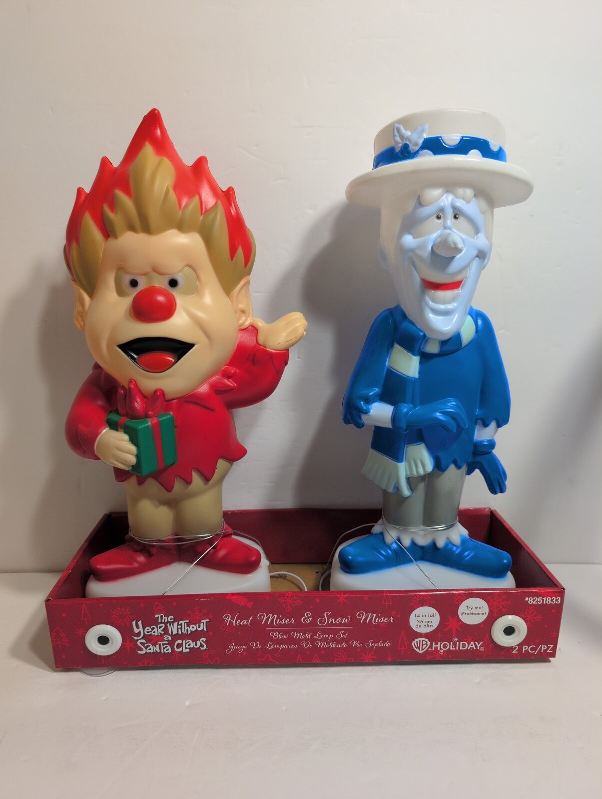 The Year Without A Santa Claus Heat Miser & Snow Miser 14” Blow Mold Set
