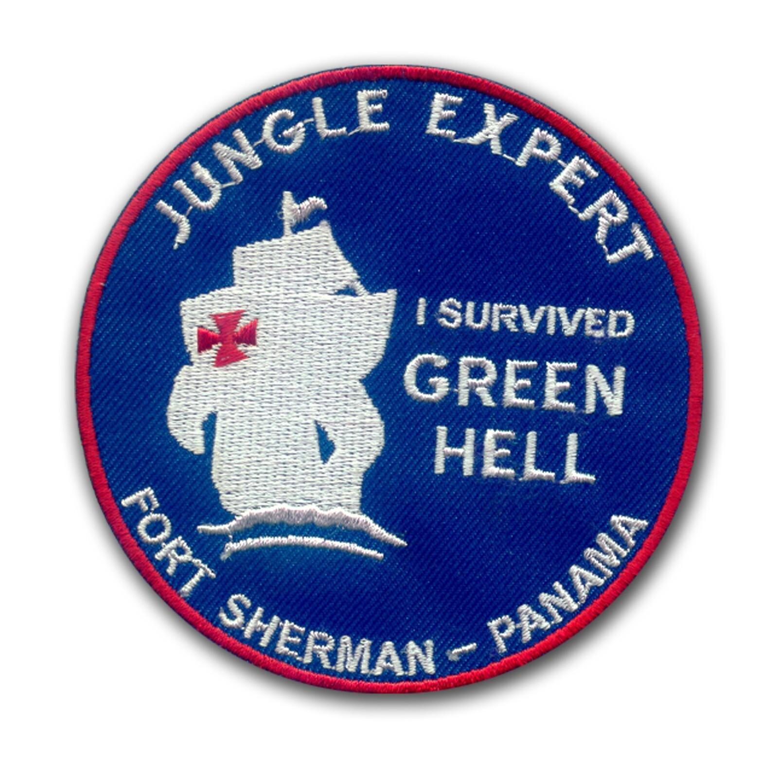 Jungle Expert Patch - Small (Red White Blue ) 3 1/2