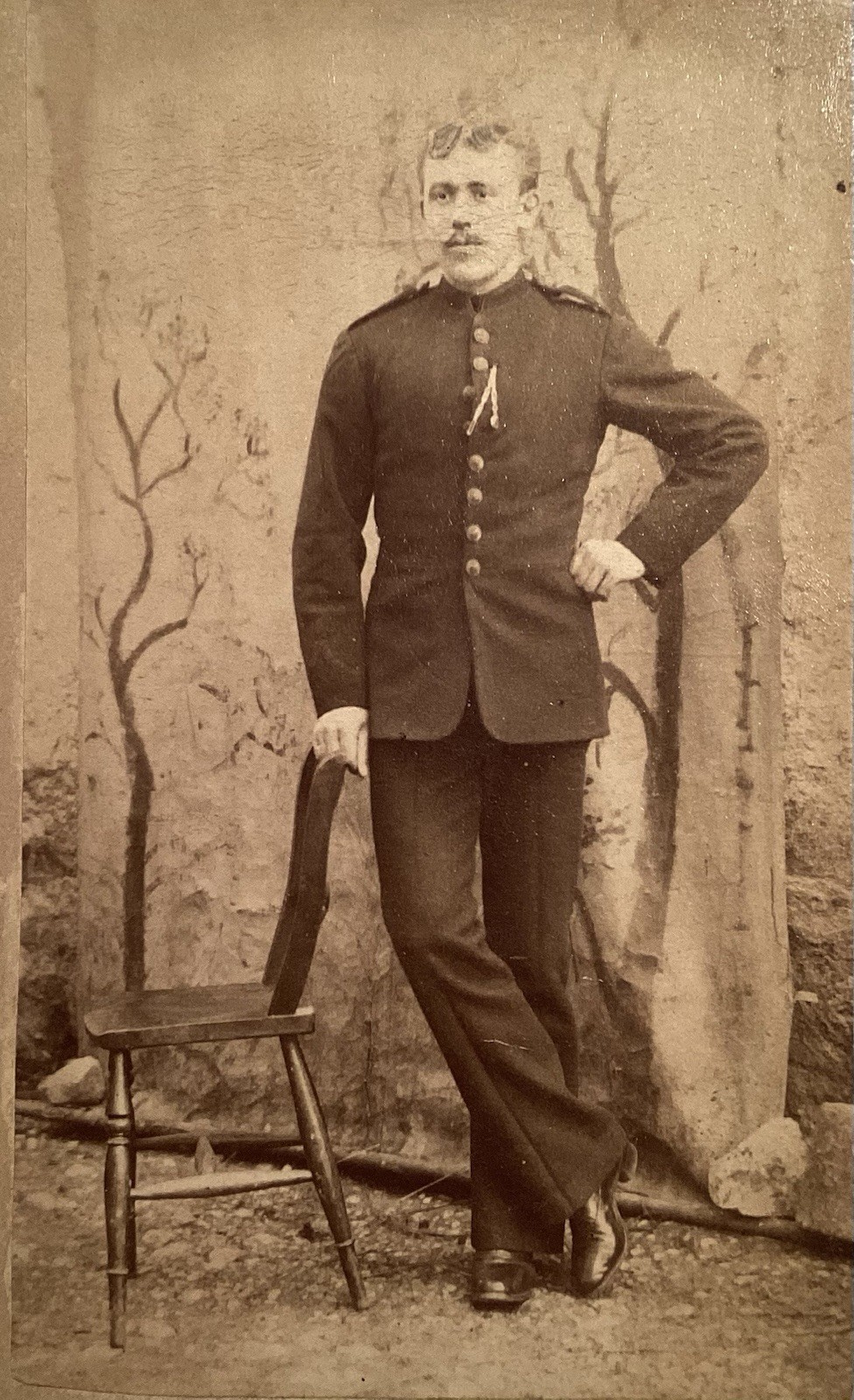 1880’s Royal Irish Constabulary Police Officer CDV Photo Antique Ireland