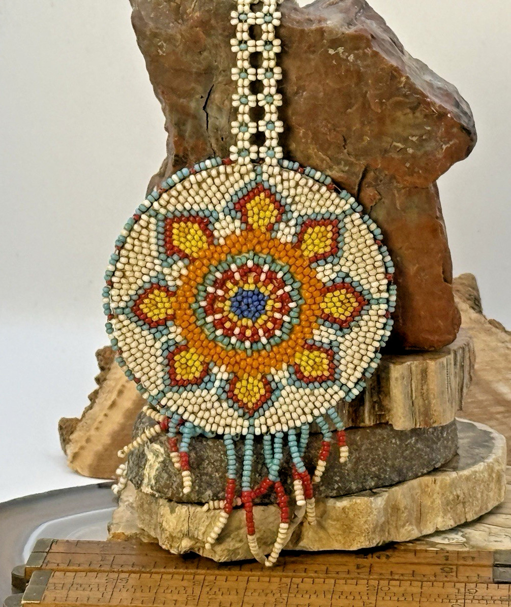 Vintage Native Navajo Hand Beaded 28\