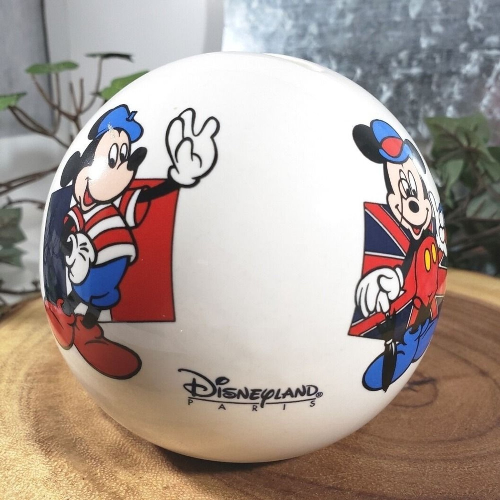 Very Rare Disneyland‎ Paris Round Mickey Mouse Bank with Four Mickey characters