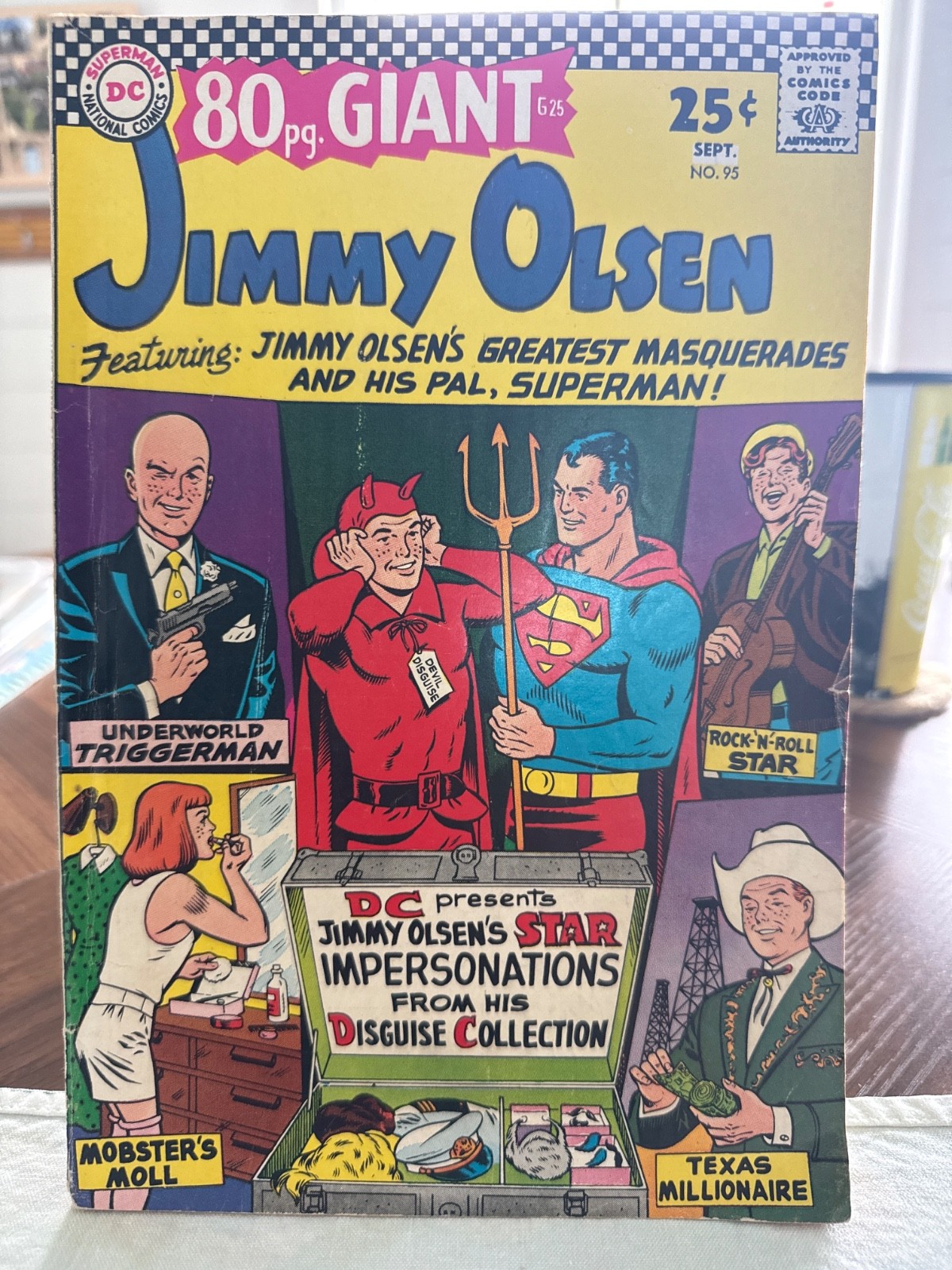 Superman's Pal Jimmy Olsen #95, DC Comics 1966 VG+ 4.5. 80 Page Giant Reprints