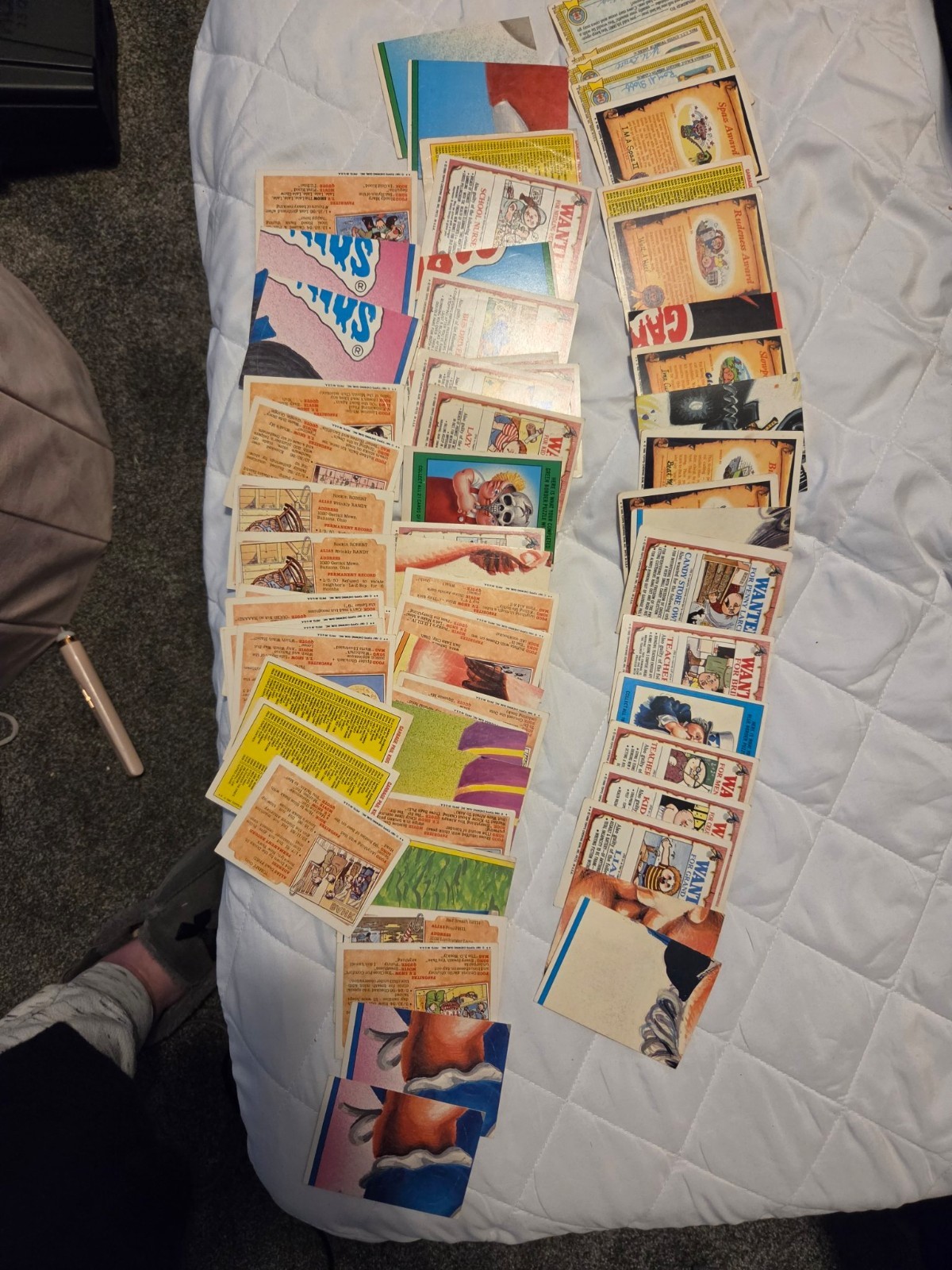 Vintage Garbage Pail Kids Card Lot - Original 1980s Topps Mixed Series (63 Cards