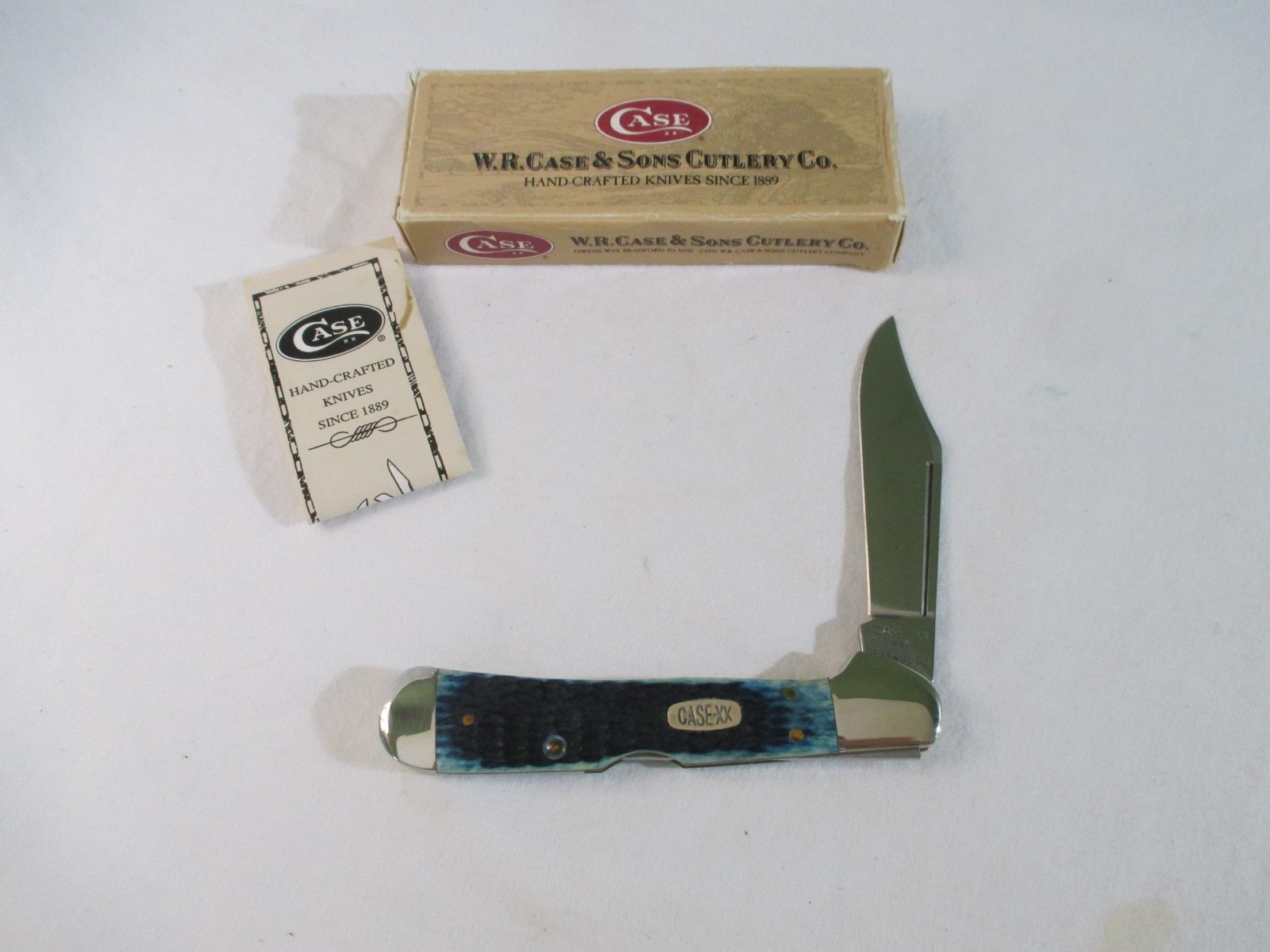 Case XX 1997 Teal Bone Case Copperlock 61549 L SS