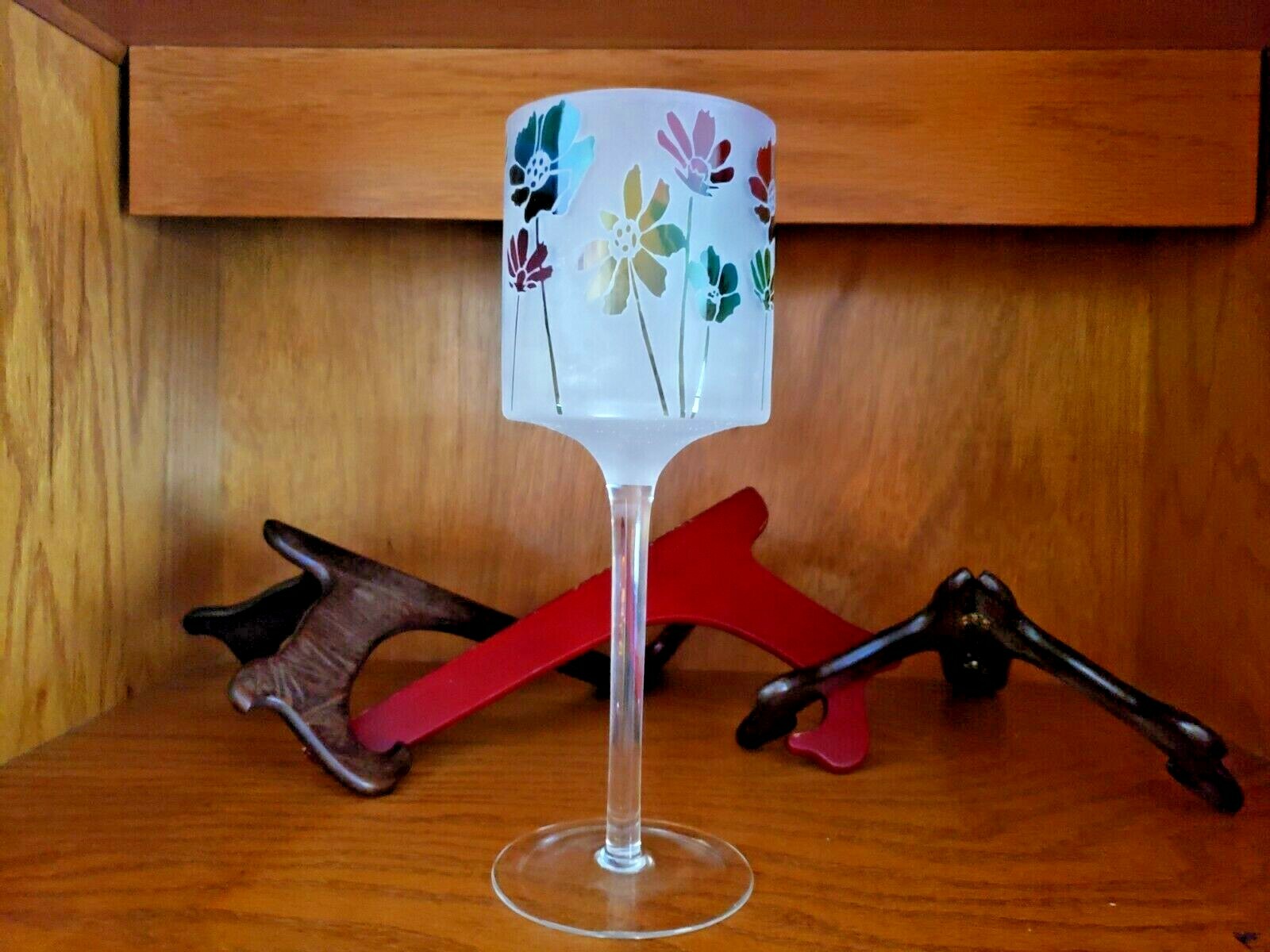 Lenox ~  The Home Collection ~ Floral ~ Footed Candle Holder ~ 9.9\