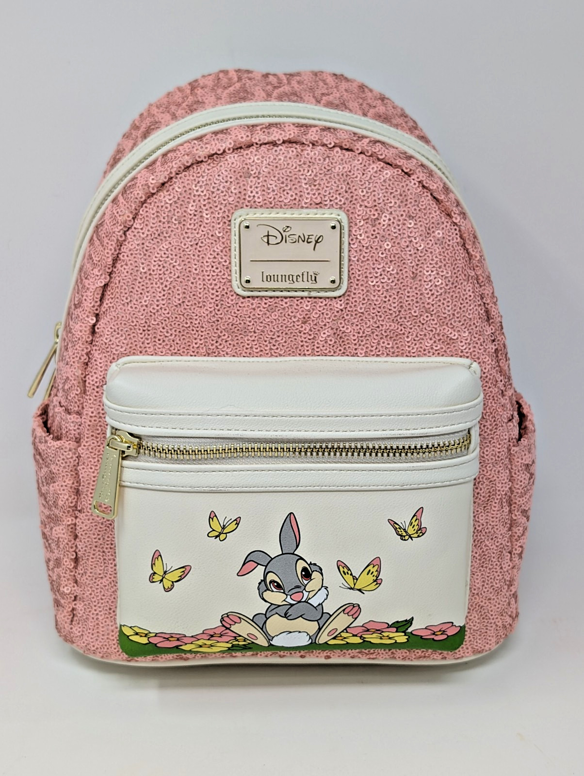Disney Loungefly Thumper Pink Sequin Backpack Exclusive LE 1000 New with Tags