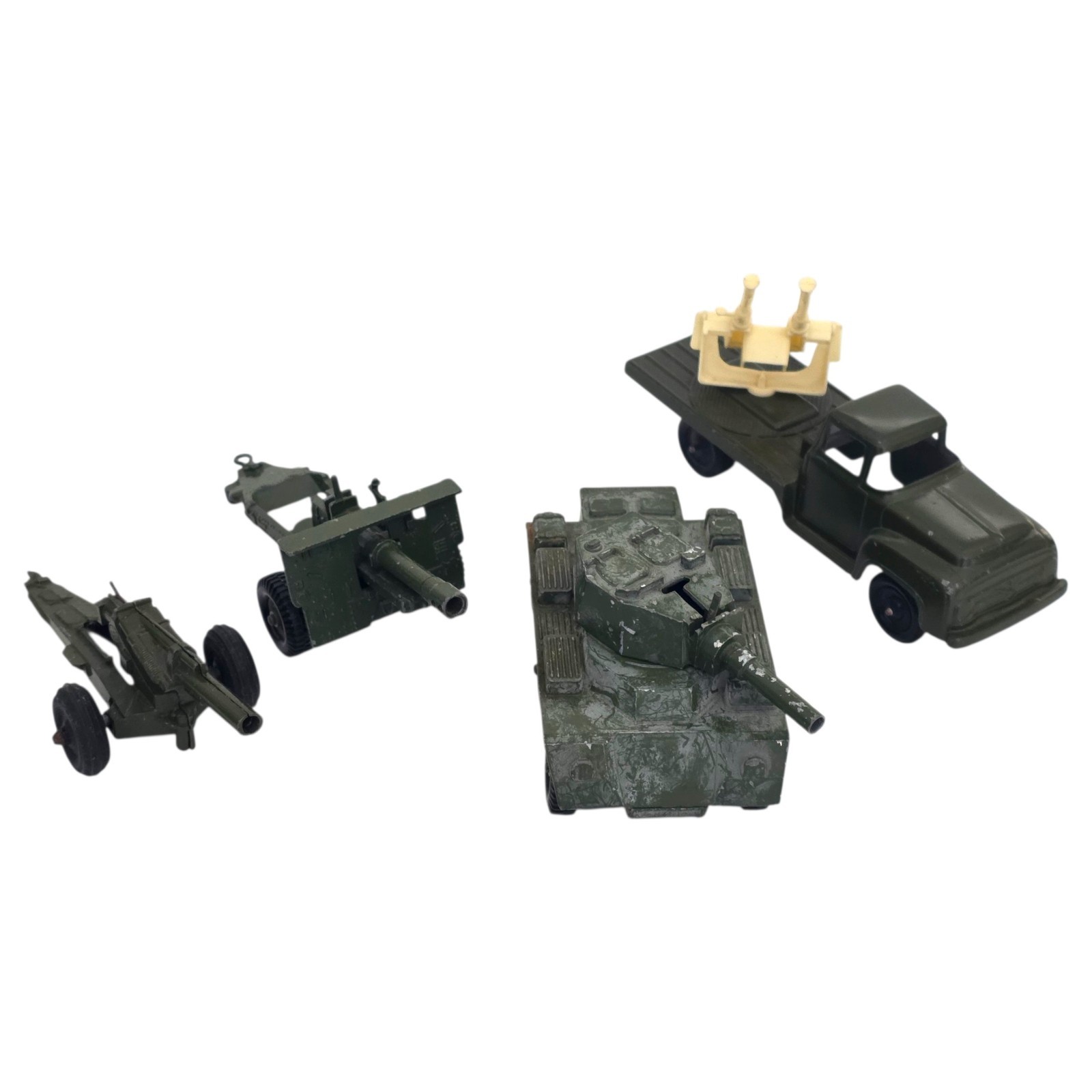 Vintage Crescent Toy British SALADIN ARMOURED Tootsie Dark Green Jumbo Ford F700