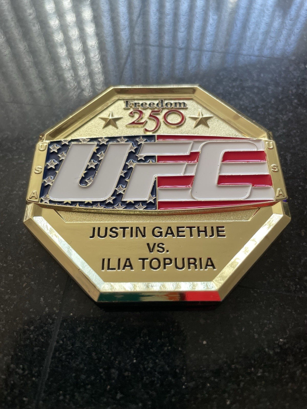 The White House UFC Freedom 250  Trump Challenge Coin