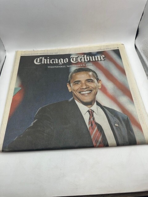Barack Obama Chicago Tribune Election Newspaper - 11/5/2008 - Original Print