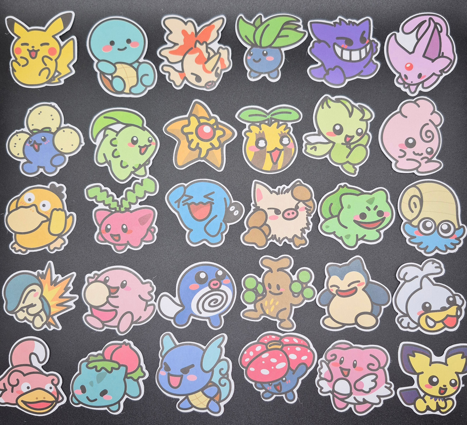 500 Baby Pokemon Stickers 10 Packs Of 50 Piece Bulk Cute Decal Set - Fast Ship