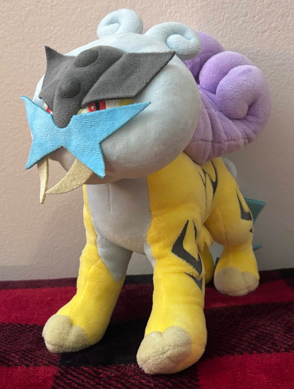 1997 Rare Vintage Korean Third Round Raikou Plush 10\