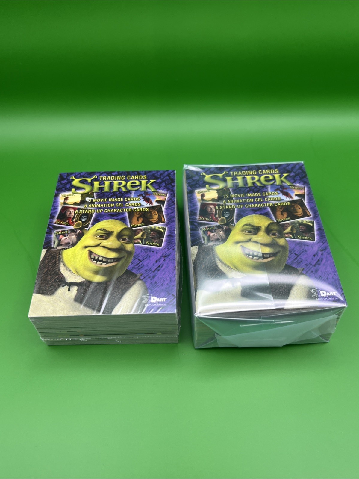 2001 SHREK  DART COMPLETE BASE CARD SET OF 72 w/ Inserts BRAND NEW (1) SHREK RC