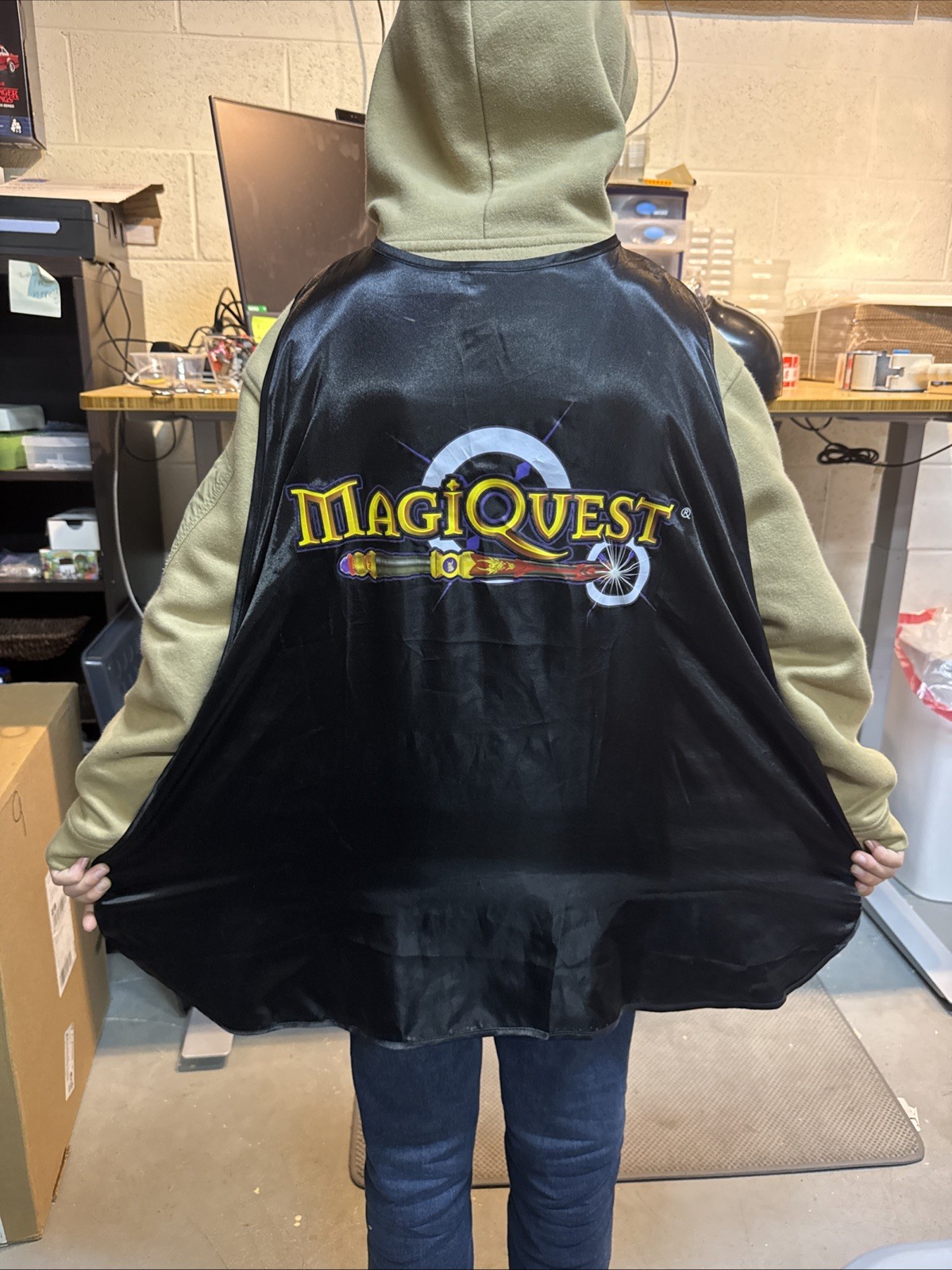 Used Great Wolf Lodge Magiquest Black Kids Cape