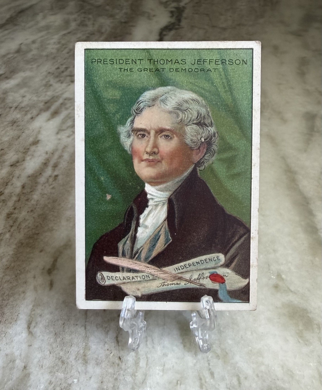 1911 Royal Bengals Cigars Thomas Jefferson Men of History 2nd Series Card