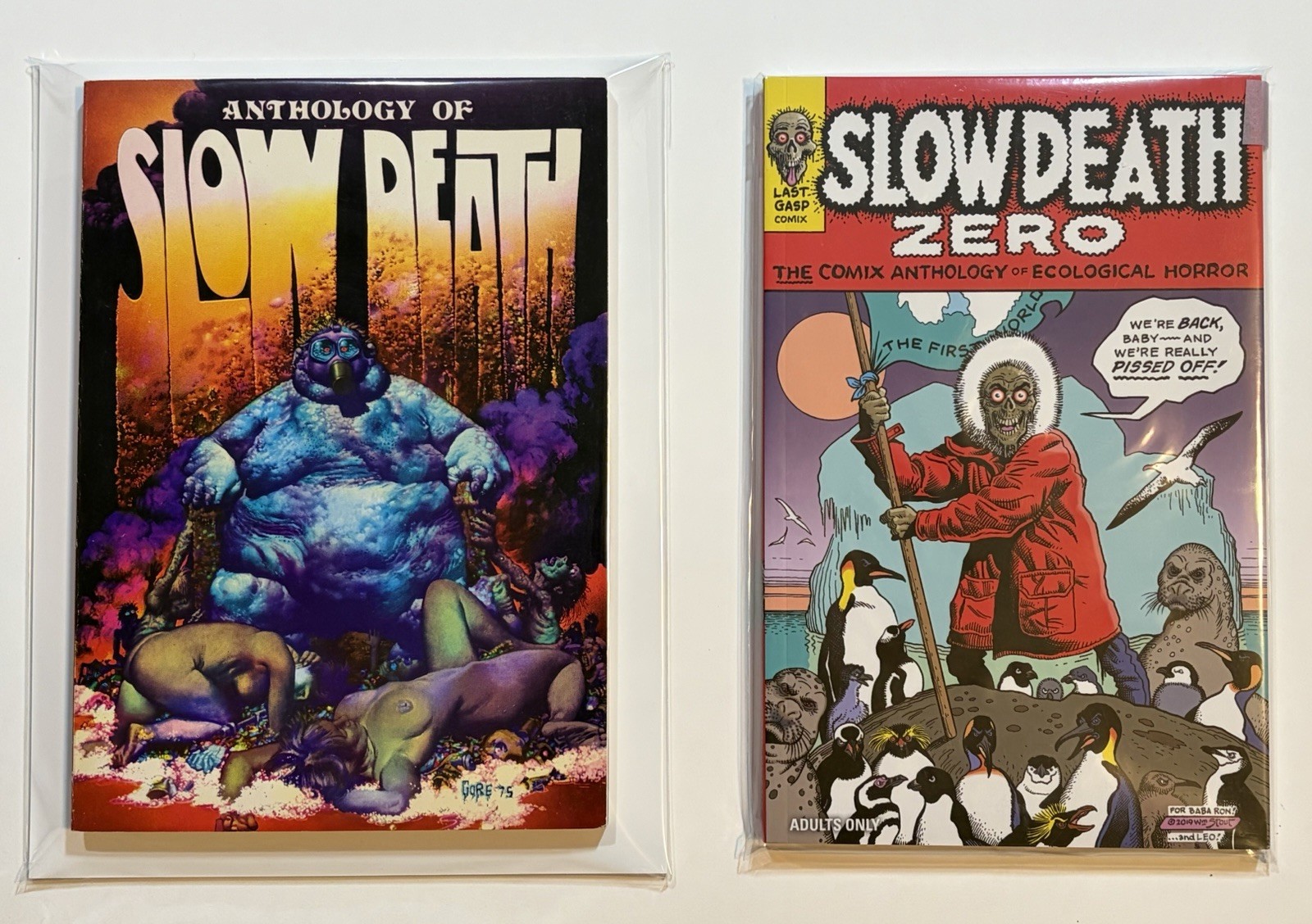 SLOW DEATH Anthologies Set • Anthology of Slow Death 1975, & Slow Death 0 UNREAD