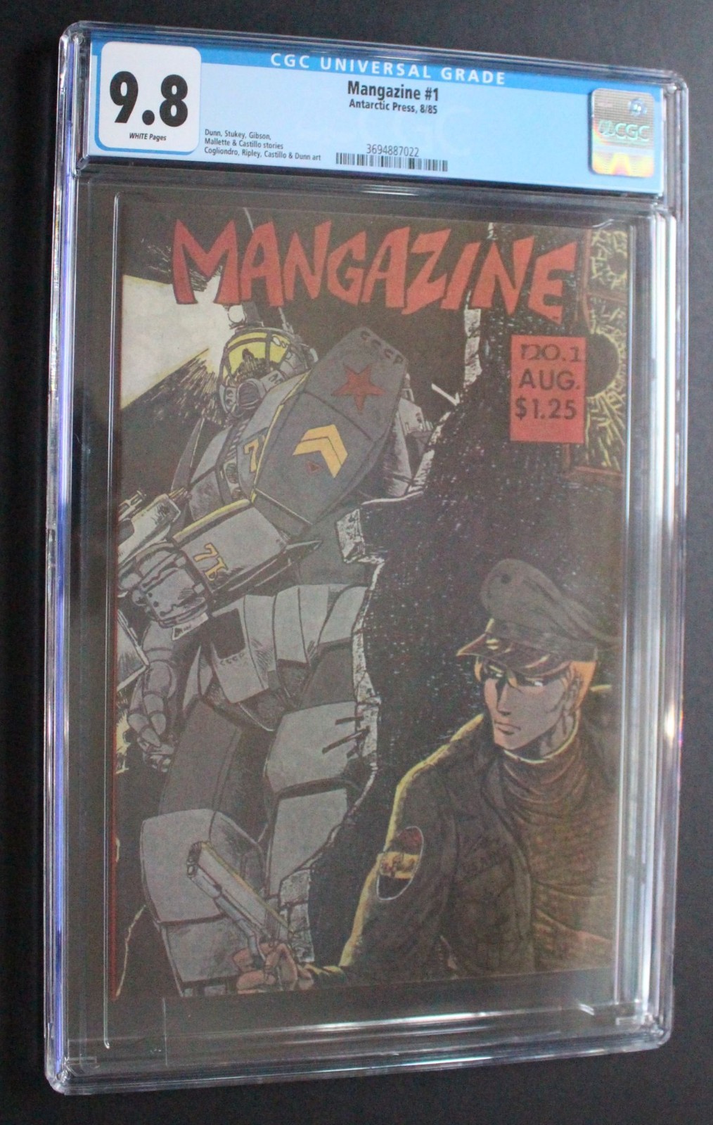 MANGAZINE #1 early Manga Anime TIGER-X 1985 Antarctic Press SCARCE CGC NMMT 9.8