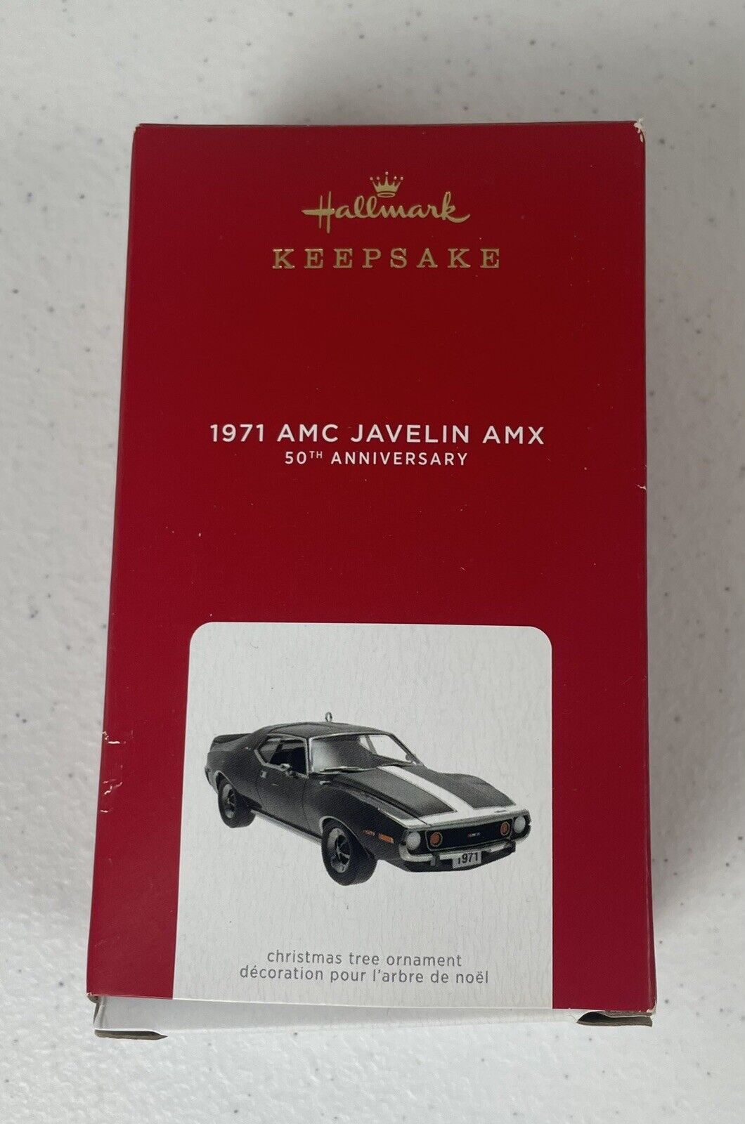 Hallmark 1971 AMC Javelin AMX 50th Anniv Limited Edition Ornament 2021