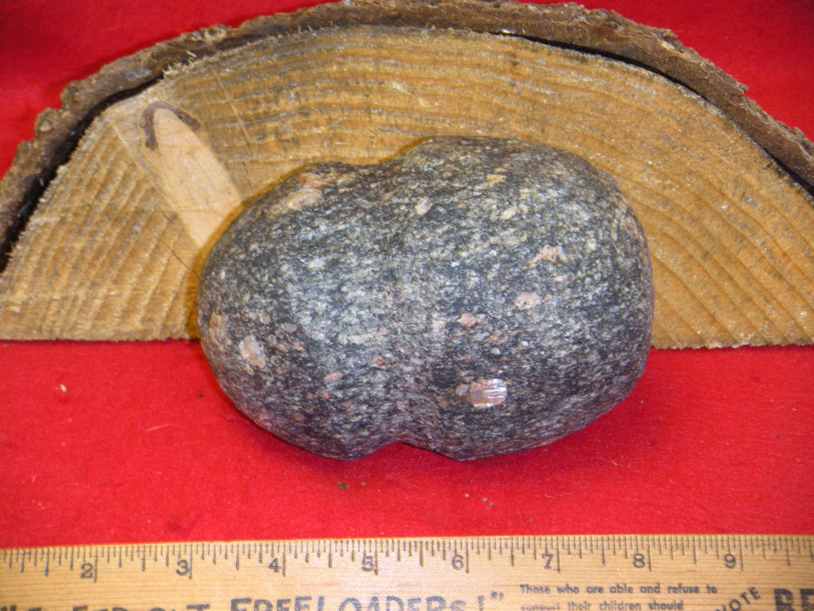 1950'S ST. LOUIS AREA  - MASSIVE GRANITE/QUARTZ MAUL –  ILLINOIS ST. LOUIS AREA