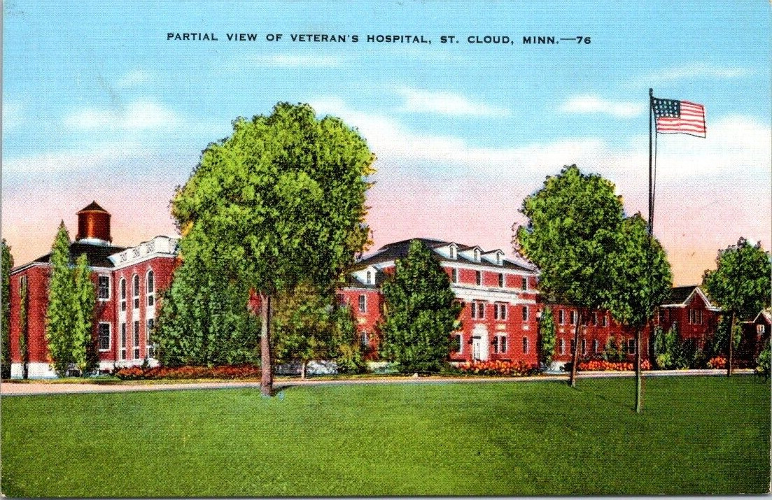 Partial View Veteran\'s Hospital St. Cloud Minn. Postcard