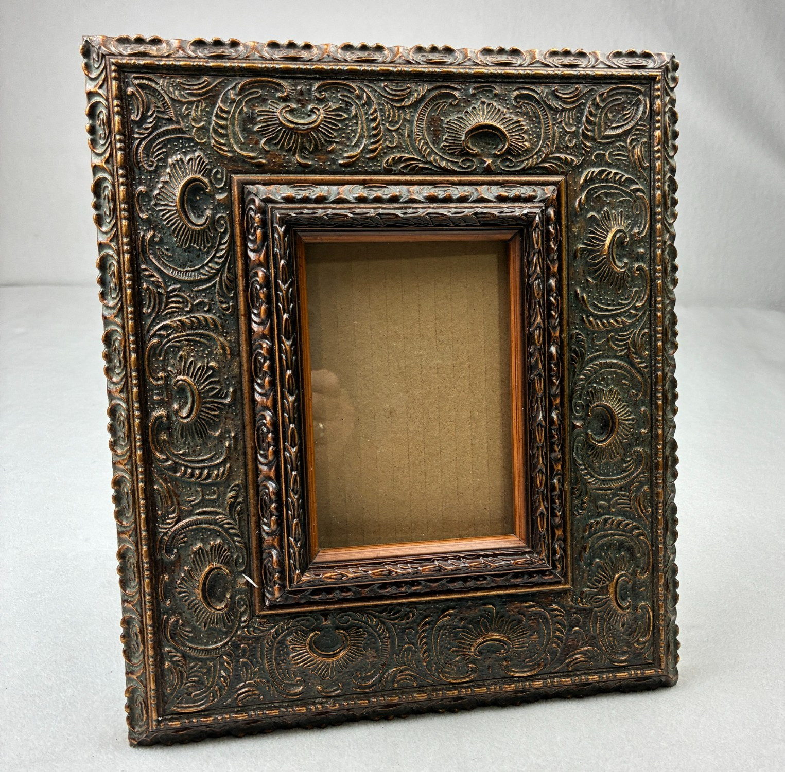 VTG Gold Gilded Wooden Picture Frame Victorian Rococo Revival Style 5