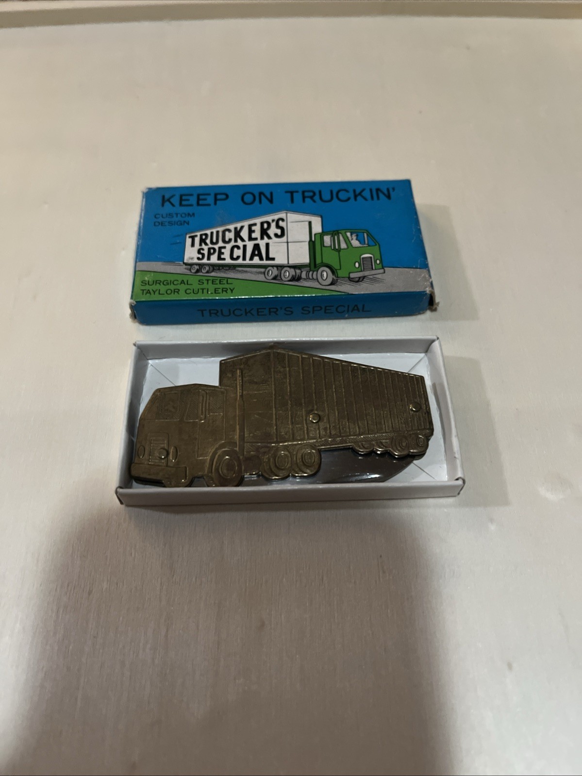 Vintage 1980's Keep on Truckin' Truckers Special Taylor Cutlery Japan Knife