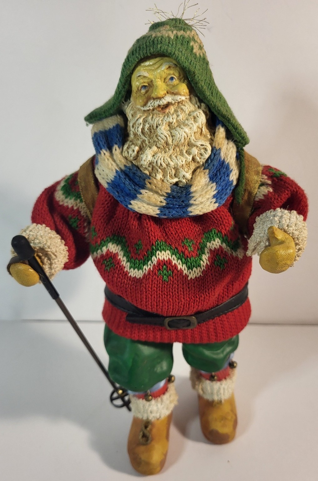 Vintage 1989 Possible Dreams Clothtique Skiing Santa 713047 10\
