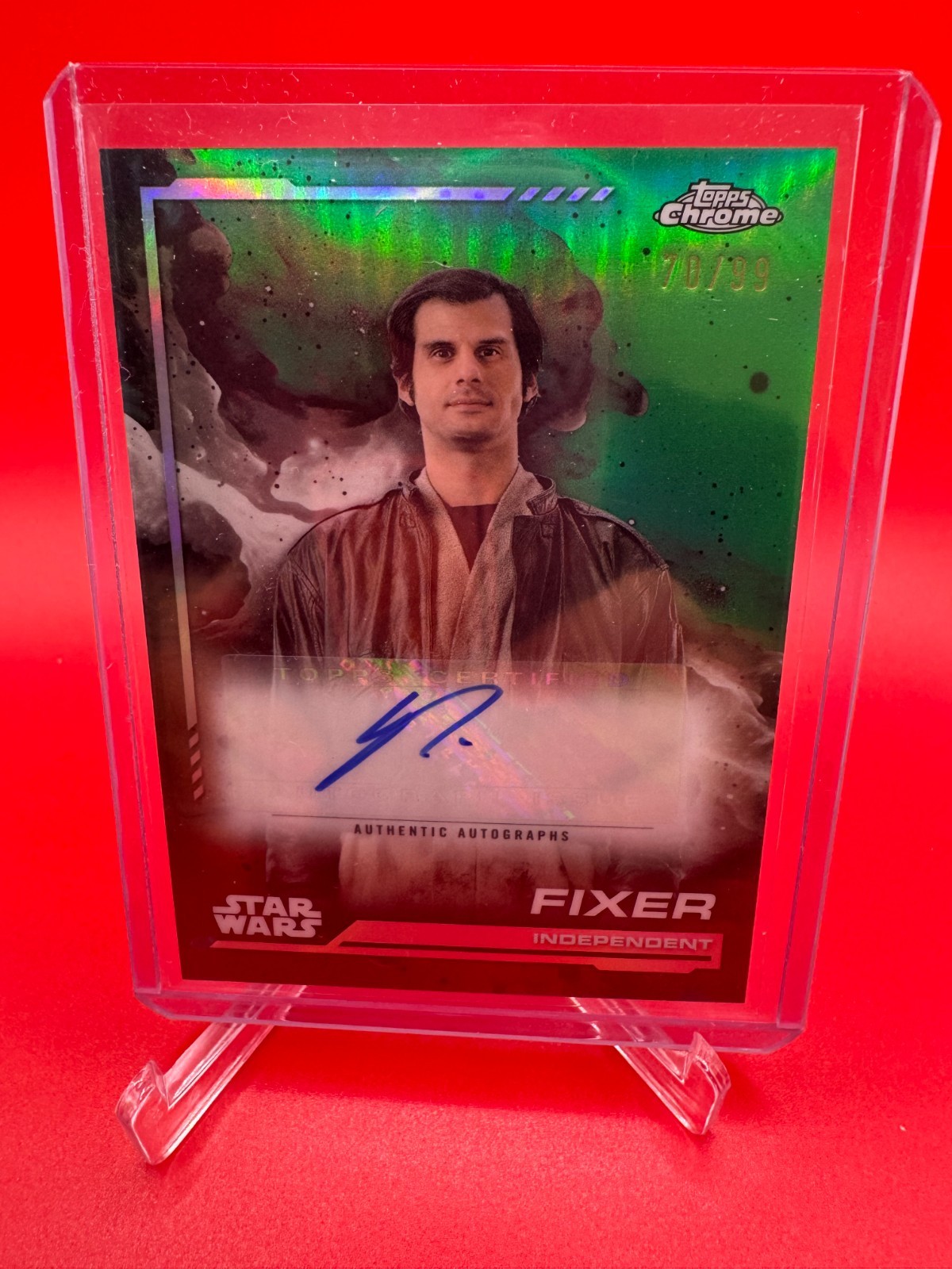 2024 Chrome Star Wars Green 70/99 Fixer Skyler Bible Auto AU-SB