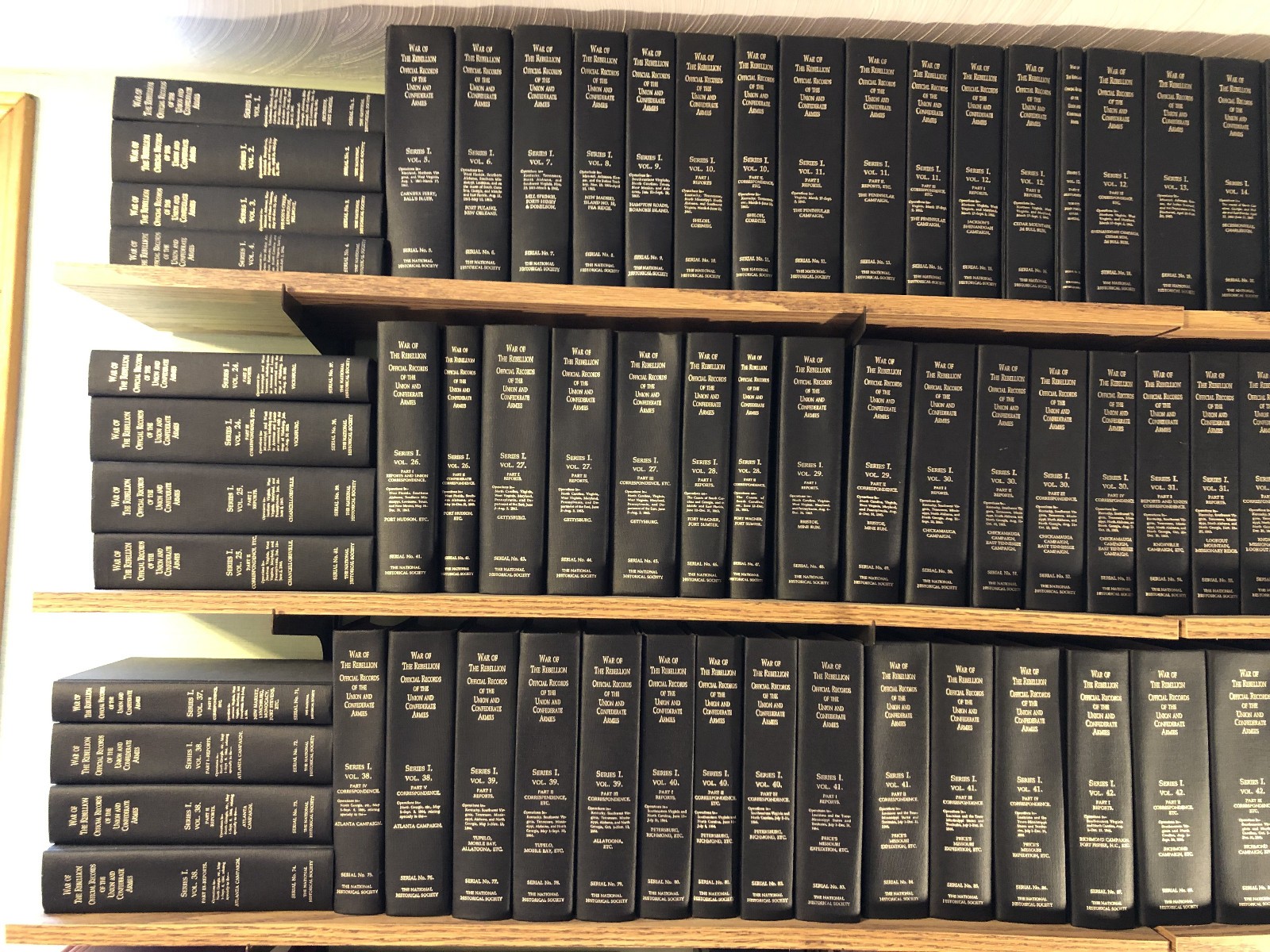 COMPLETE COLLECTION War of the Rebellion Civil War Official Records, 100+ vol.