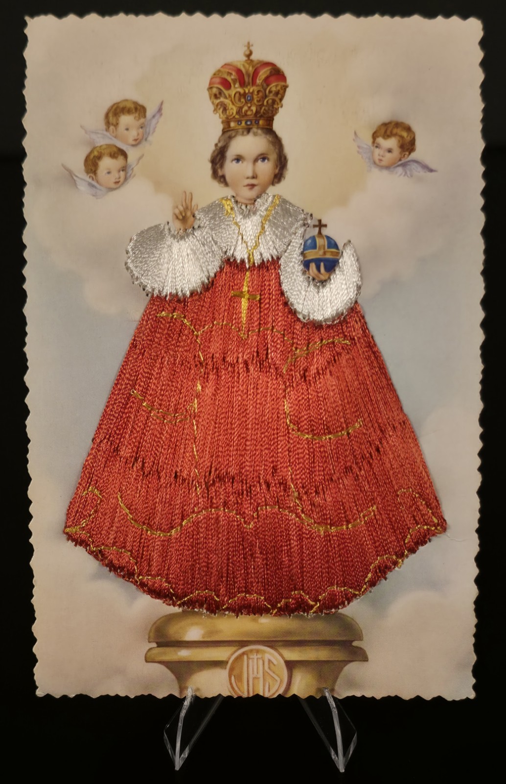 Vintage Romarli Spain Embroidered Religious Postcards Lot 5 Catholic Unposted
