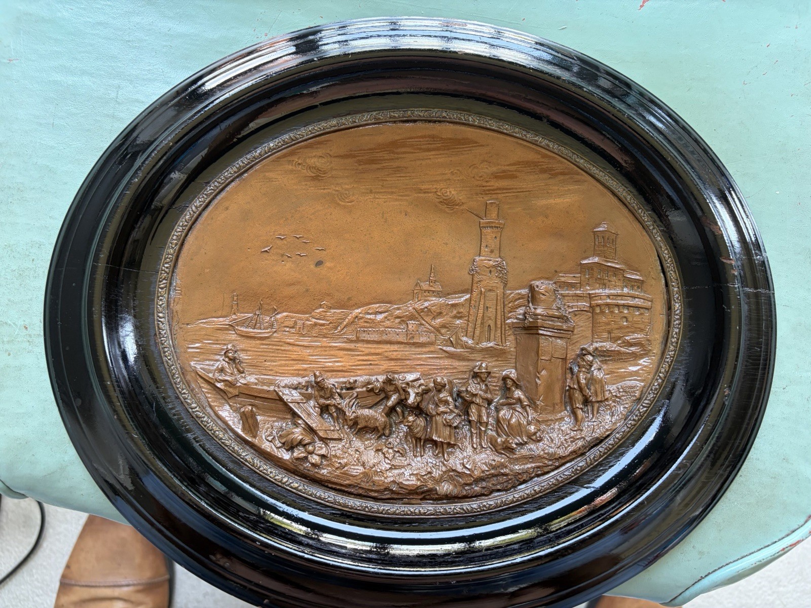 Antique Early 1800’s Bronze Copper Old Lost Wax Repousse France Art Sculpture