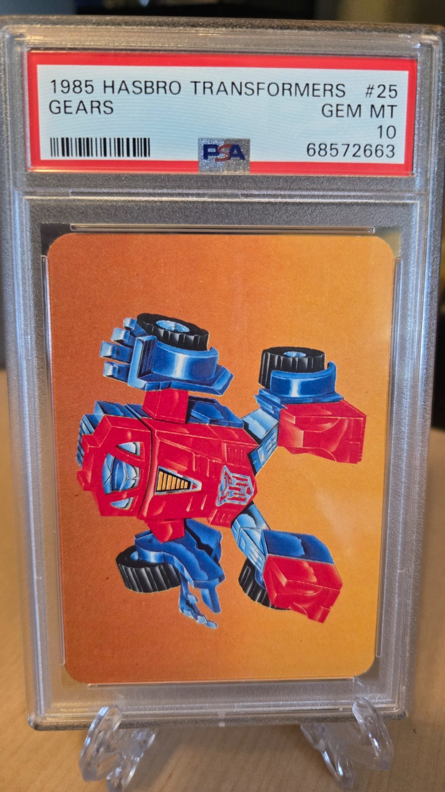 1985 Hasbro Transformers #25 Gears PSA 10