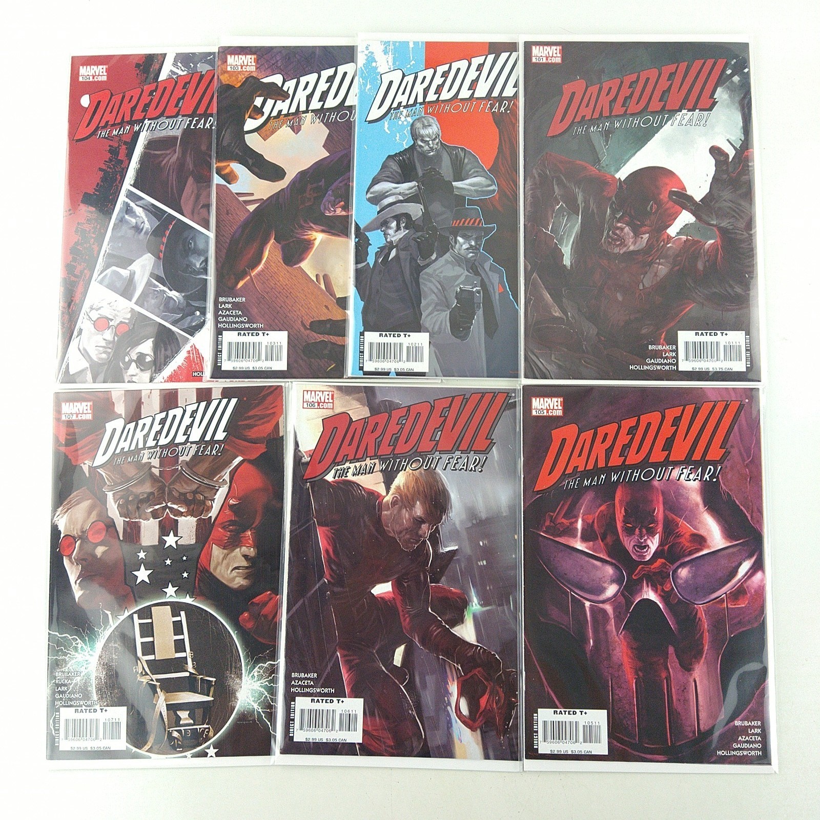 Daredevil #101 102 103 104 105 106 107 Lot NM- (2007 Marvel Comics)