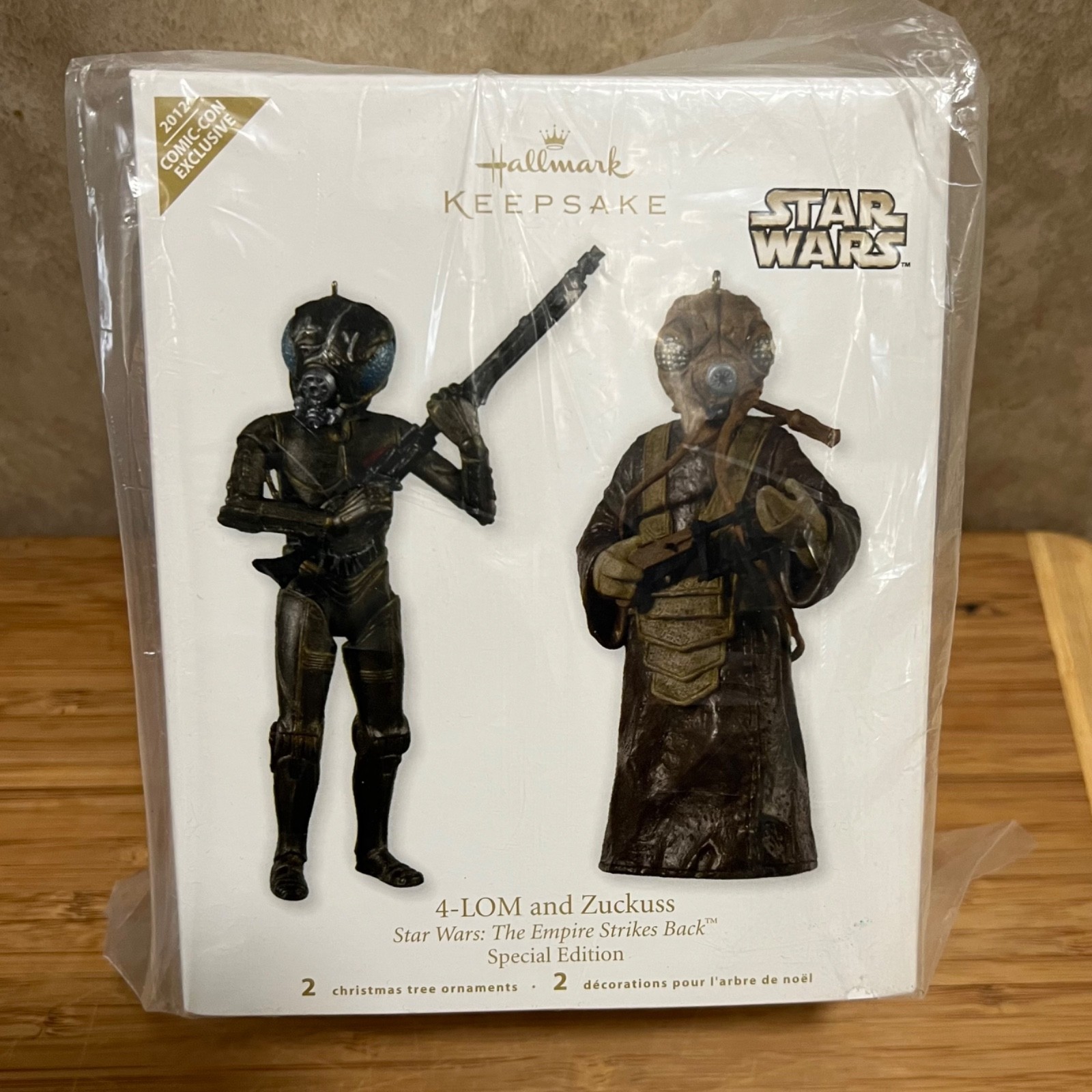 Hallmark Star Wars Christmas Ornaments. 4-Lom & Zuckuss. 2012 ComicCon Exclusive