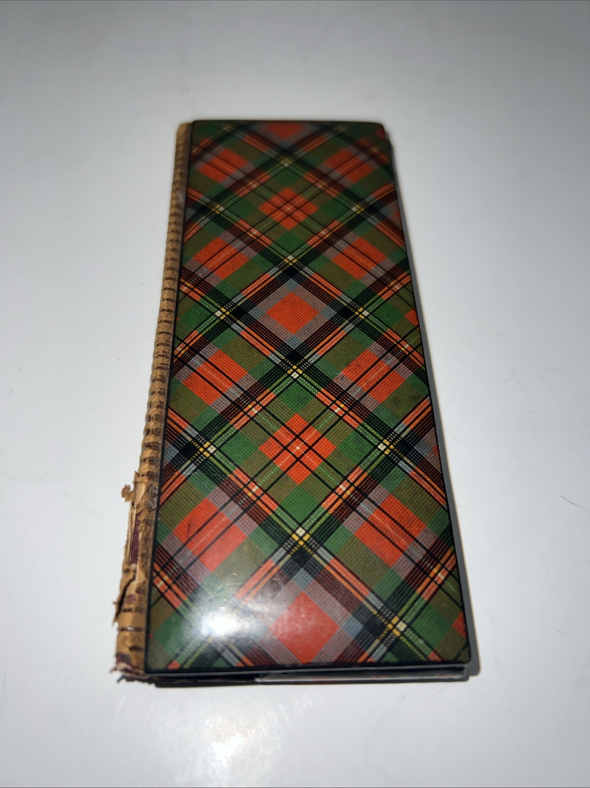 Antqu Tartan Ware Prince Charlie Sewing Needles Tool Case/book With Needles RARE