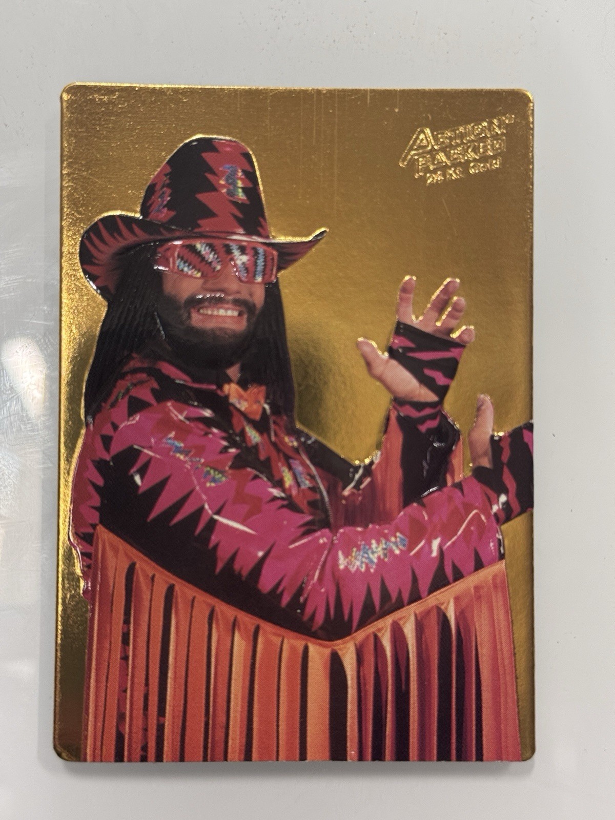 1994 Action packed WWF Gold Embossed 3G Macho Man Randy Savage RARE Card