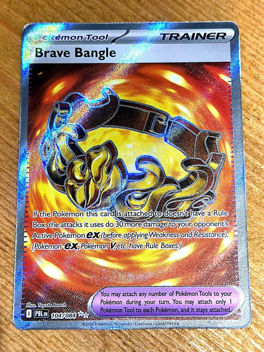 Pokémon TCG Brave Bangle 104/084 Full Art Ultra Rare ME Pitch Black NM
