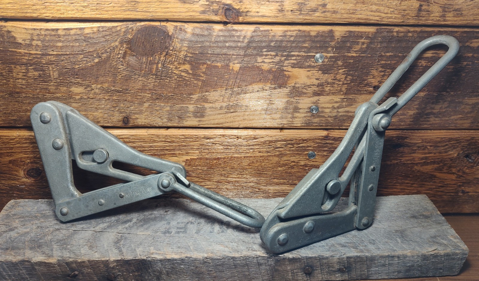 🔥M. Klein & Sons 1613-30 Chicago Grips 1500 lb Wire Pulling Clamps 1 PAIR USA 🔥M. Klein & Sons 1613-30 Chicago Grips 1500 lb Wire Pulling Clamps 1 PAIR USA