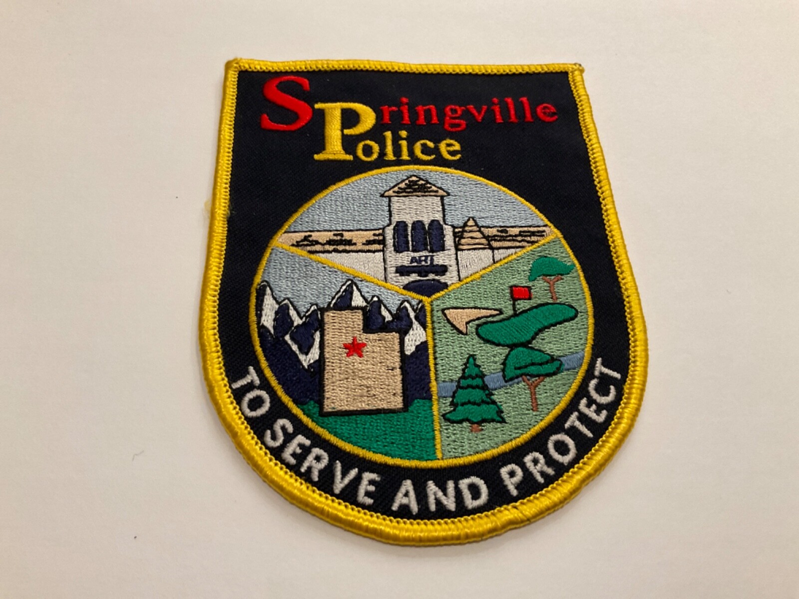 Springville Police State Utah UT Colorful
