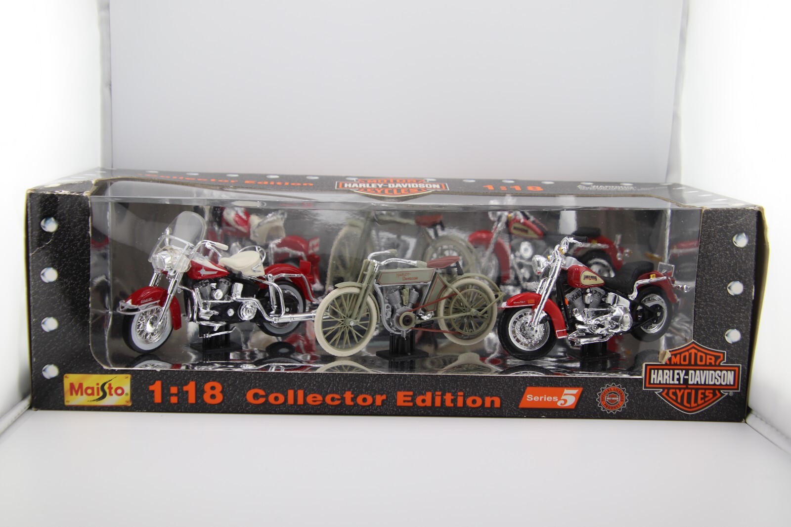 MAISTO Collector Edition Set of 3 1:18 Harley-Davidson Motorcycles