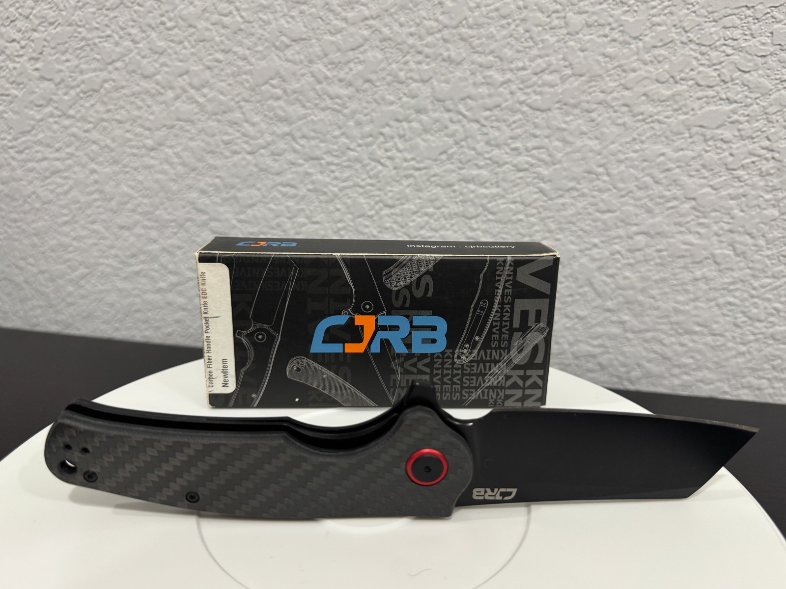 🆕 CJRB Crag J1904 AR-RPM9 Carbon Fiber Folding Pocket Knife