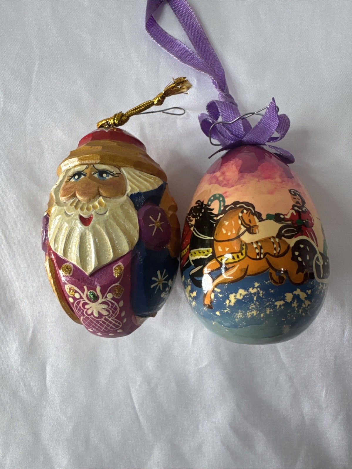 russian. christmas. ornaments